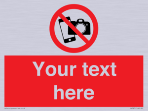 Custom No filming or photography